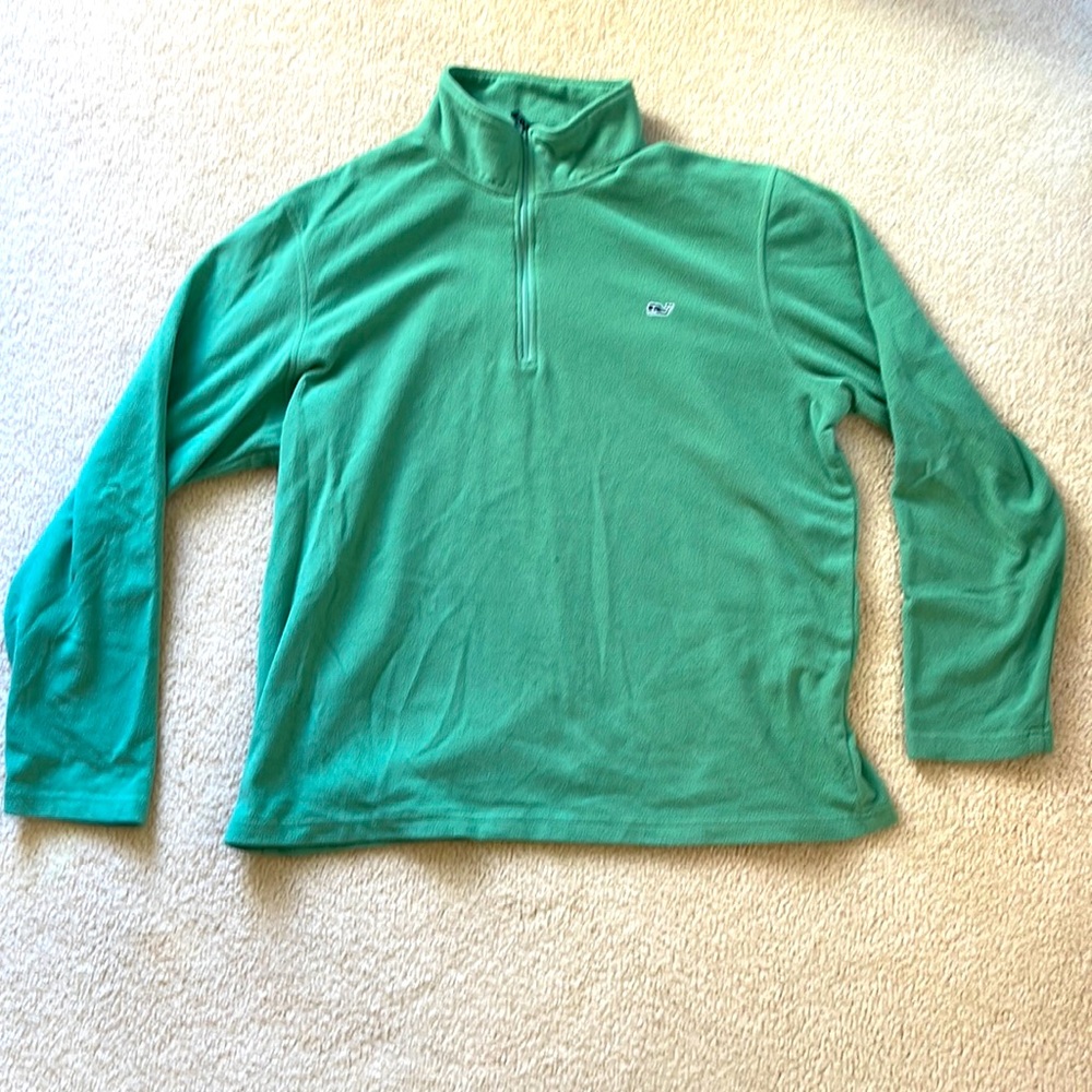 Vineyard Vines Fleece 1/4 Zip Seafoam Green